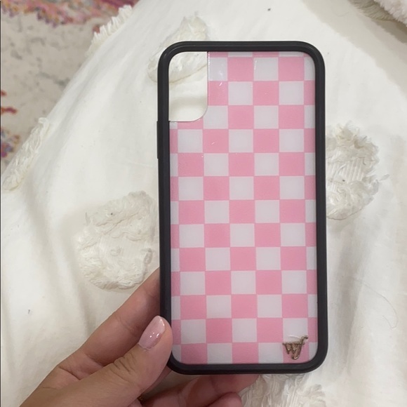 Wildflowers Accessories - WILDFLOWER✨ pink/white checkered